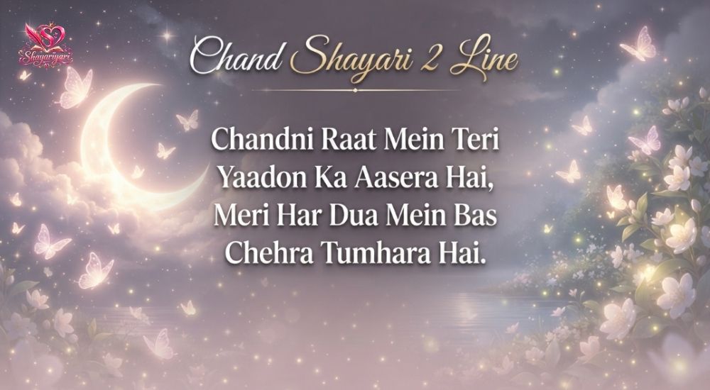 Chand Shayari 2 Line