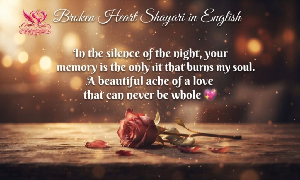 Broken Heart Shayari in English 6