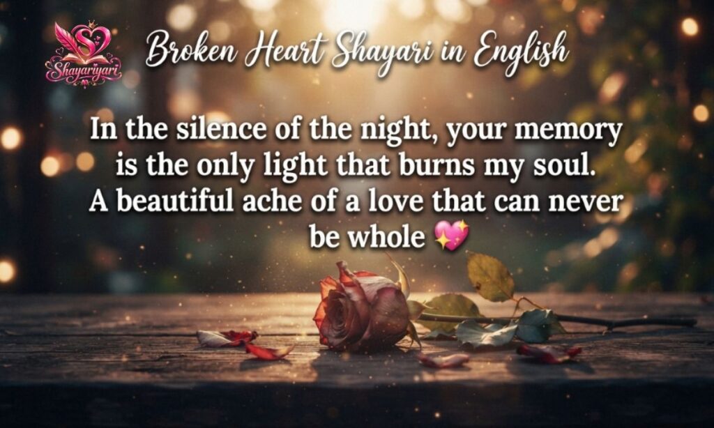 Broken Heart Shayari in English 7