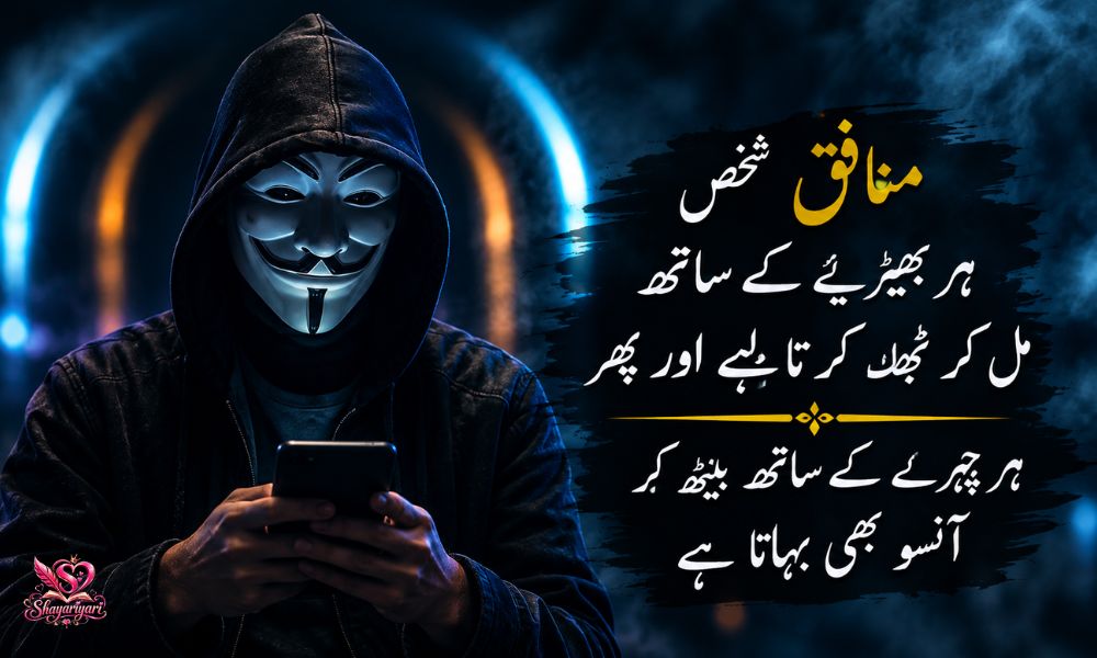 Munafiq Poetry in Urdu Text