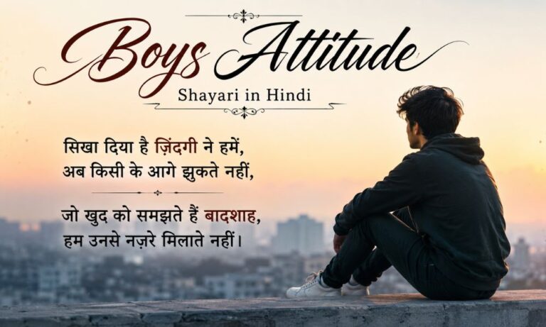 Boys Attitude Shayari