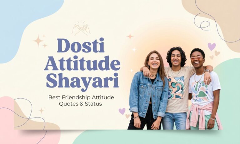 Dosti Attitude Shayari