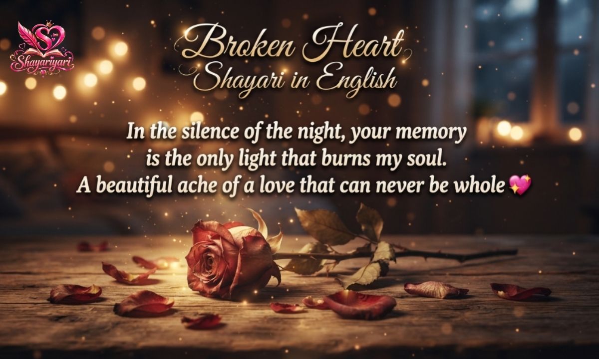Broken Heart Shayari in English